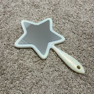 Jeffree Star white iridescent star shaped make up mirror
